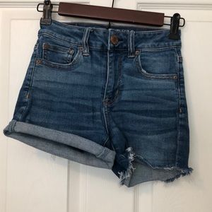 Stretchy jean shorts